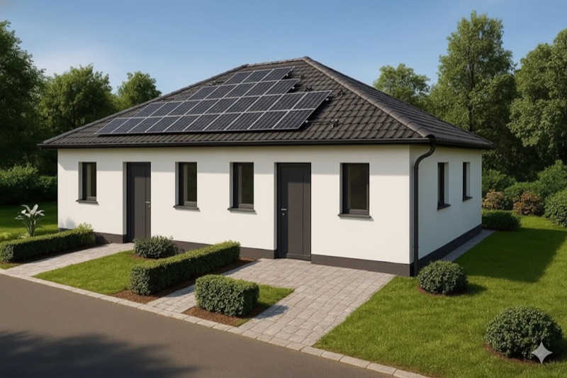 Doppelhaushälfte, im Bungalowstil, barrierefrei in Flammersfeld