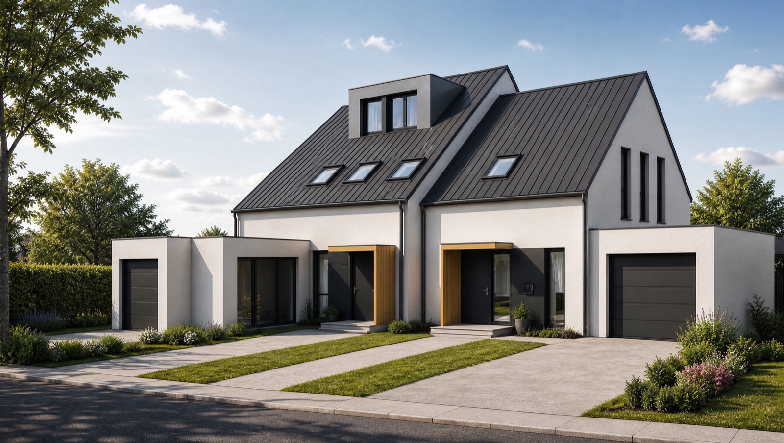 Doppelhaus, Zweifamilienhaus und Einfamilienhaus in Weyerbusch